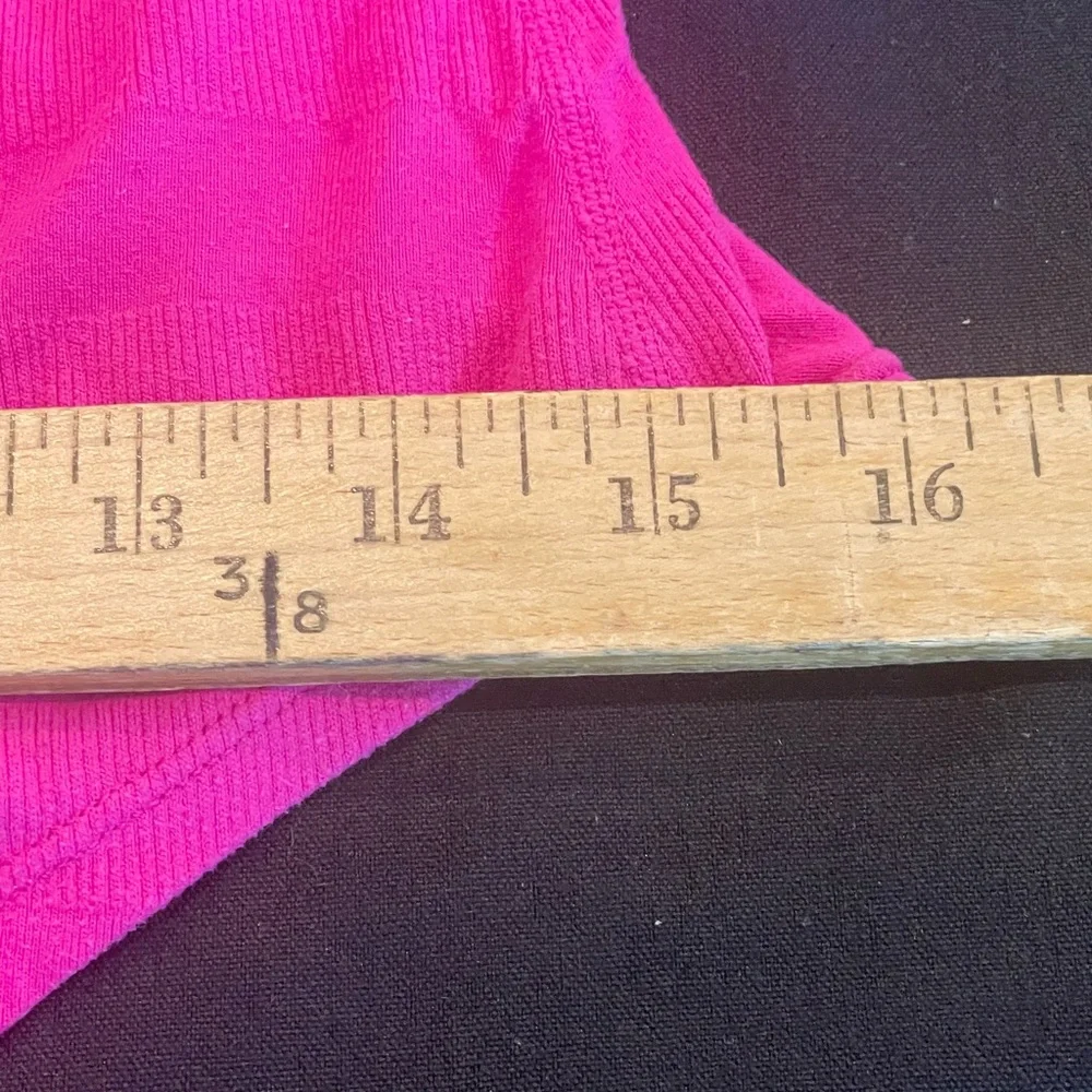 Lululemon Paris Pink Racerback Striped Rib. W1940S Size 4 - Picture 7 of 15